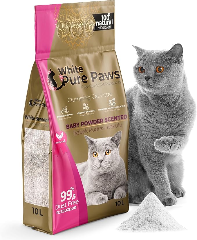 Cat litter with baby powder scent 10 l