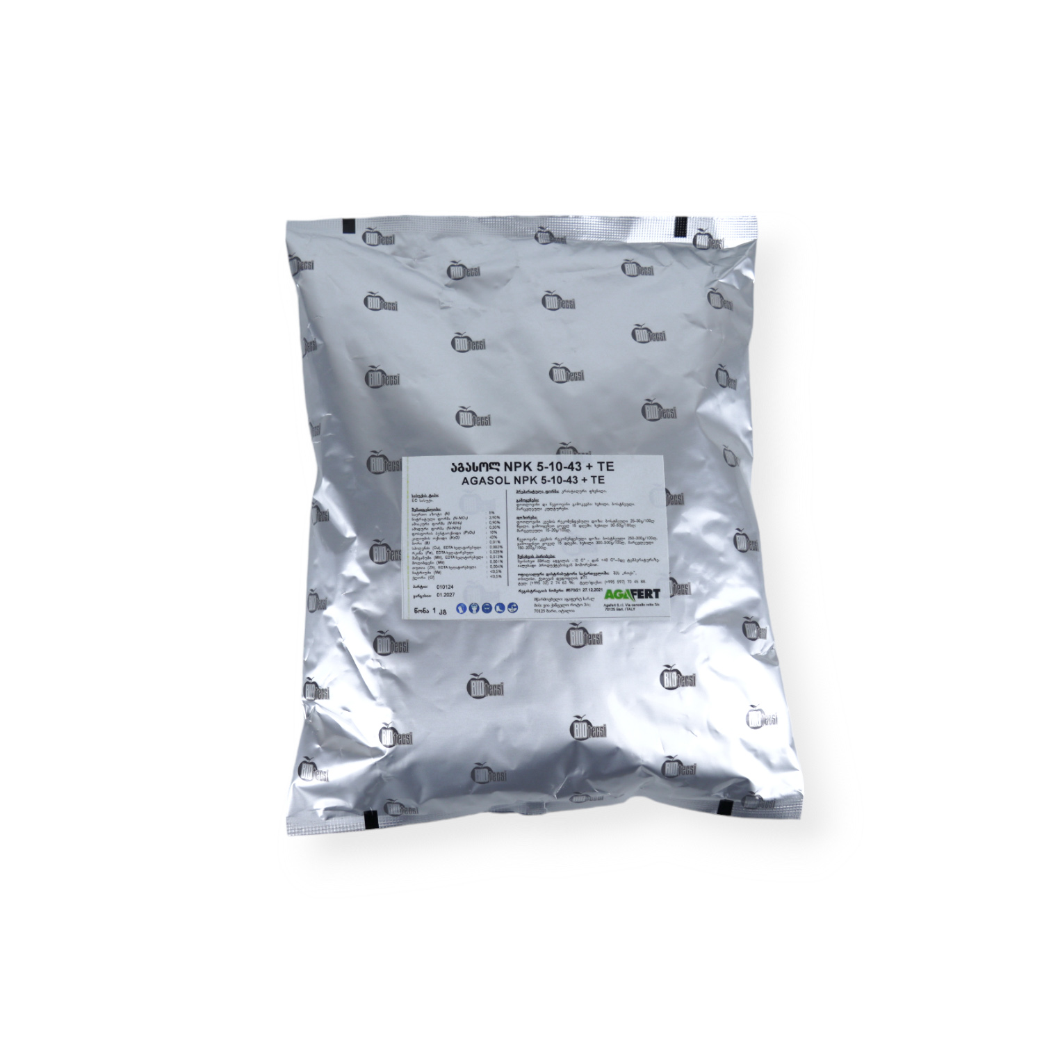 აგასოლი NPK 5:10:43+TE 1 კგ