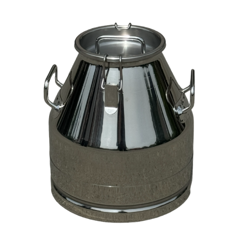 Milk container, stainless steel, with lock 20L - BBROS 4947