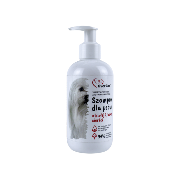 Over Zoo შამპუნი თეთრი - ღია ბეწვისათვის 250მლ