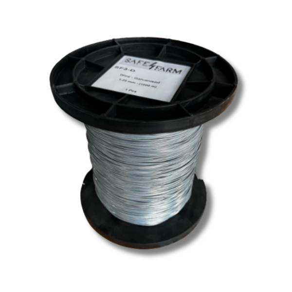 ელექტრო მწყემსის გალვანიზებული მავთული 1000მ, 1.88მმ