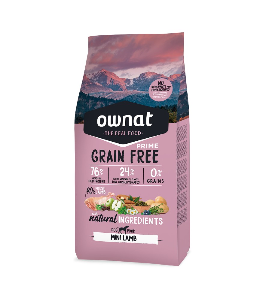 Ownat Prime GF with lamb (small breed adult dog) 3 kg