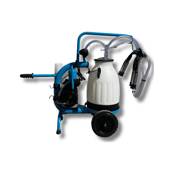 Milking Machine – Single System, Model C, with 30L Plastic Canister (Oil-Based) – BBROS 83698