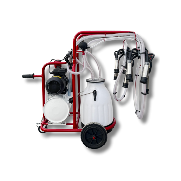 Milking machine with 2 systems and 30L plastic bucket BBROS-3650