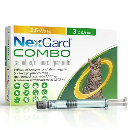 Nexgard Combo Cat 2,5-7,5 кг (1 тюбик)